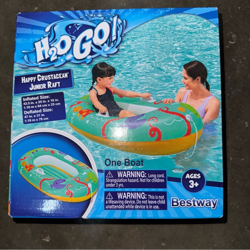 NEW H2O GO! Happy Crustacean Junior Raft